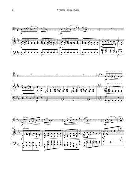 Three Etudes For Trombone And Piano Page 2