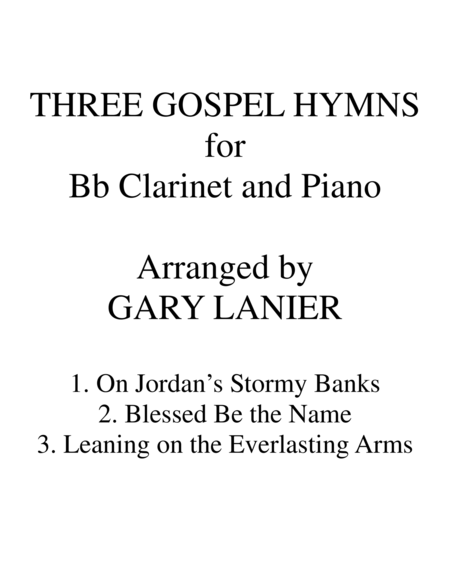 Three Gospel Hymns Duets Bb Clarinet Piano Page 2