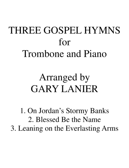 Three Gospel Hymns Duets For Trombone Piano Page 2