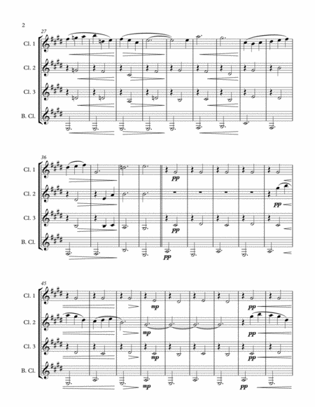 Three Gymnopedies Clarinet Quartet Page 2