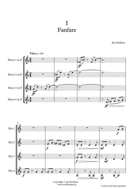 Three Little Pieces For Horn Quartet Page 2