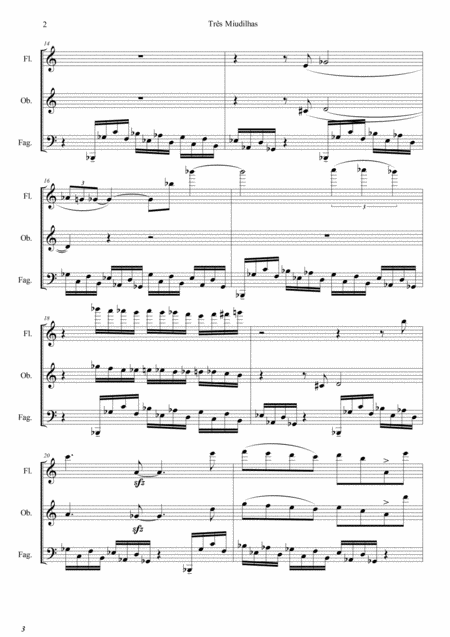 Three Miudilhas For Woodwind Trio 1 Miudilha Da Cidade Page 2