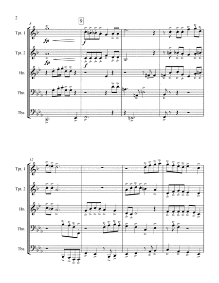 Three Moods For Brass Quintet Page 2