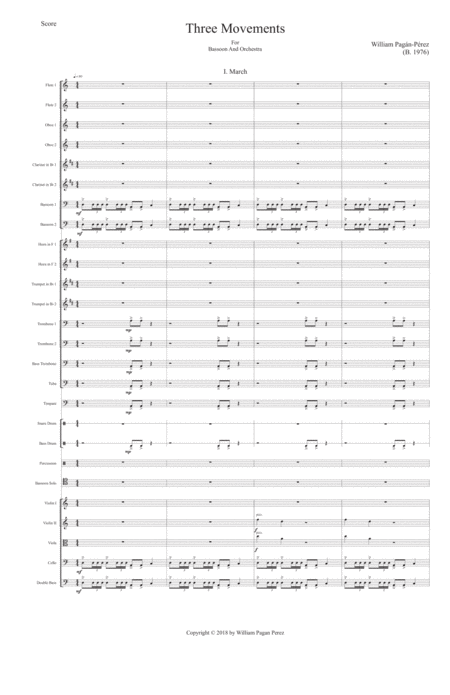 Three Movements For Bassoon And Orchestra Page 2