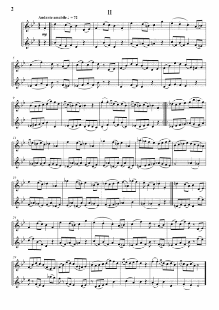 Three Page Sonata No 2 For 2 Saxophones Page 2