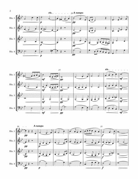 Three Pieces For Horn Quartet Page 2