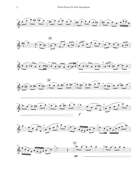 Three Pieces For Solo Saxophone Page 2