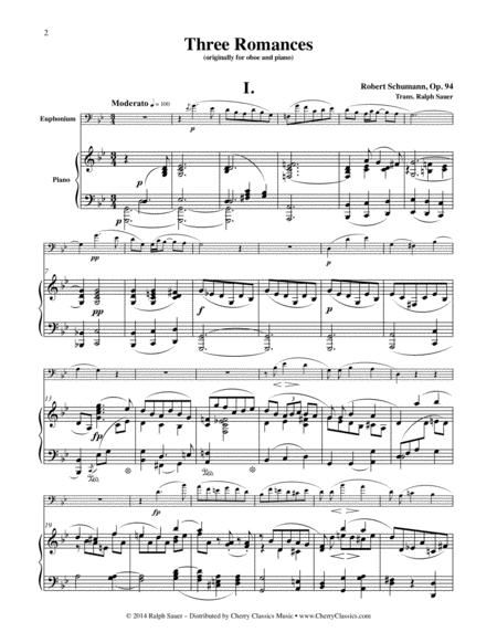 Three Romances For Euphonium And Piano Opus 94 Page 2