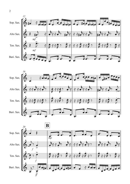 Tico Tico For Saxophone Quartet Page 2