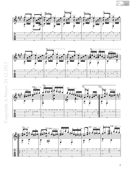 Tico Tico No Fuba Sheet Music For Guitar Page 2