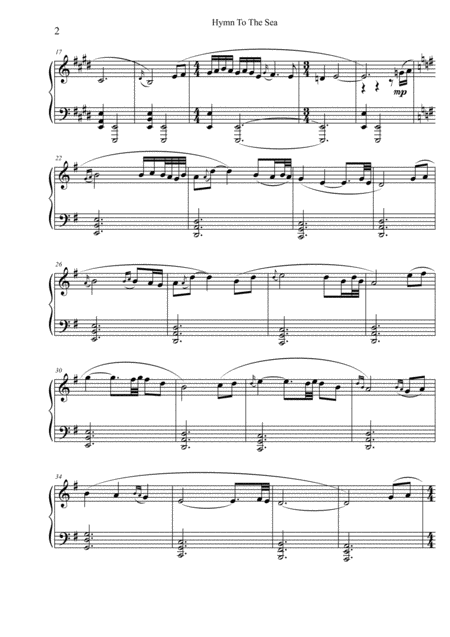 Titanic Hymn To The Sea Piano Solo Page 2