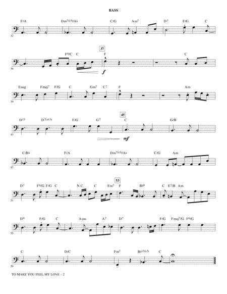 To Make You Feel My Love Arr Kirby Shaw Bass Page 2