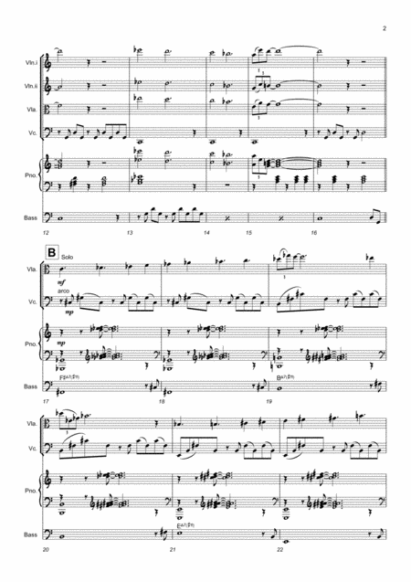 To The Institute And Beyond Near Horizons Mov Vi For String Quartet With Jazz Piano And Bass Page 2