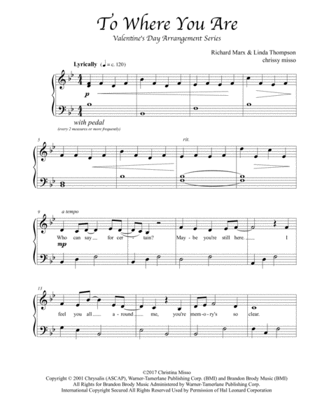 To Where You Are Easy Intermediate Page 2