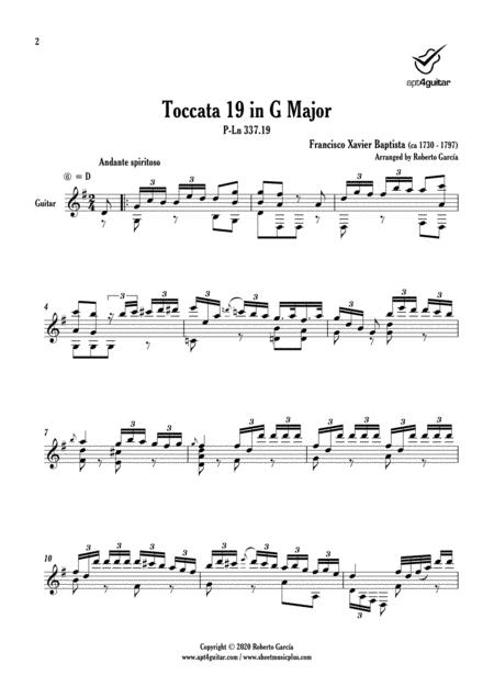 Toccata 19 In G Major Page 2
