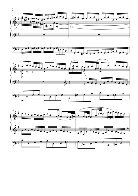 Toccata And Fugue In E Minor For Organ Page 2