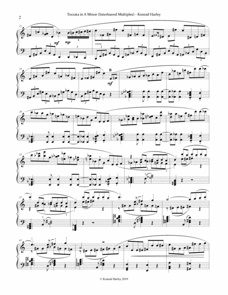 Toccata In A Minor Interleaved Multiples Page 2