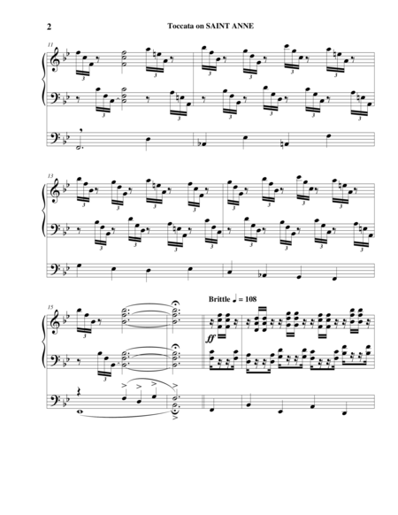 Toccata On Saint Anne Page 2