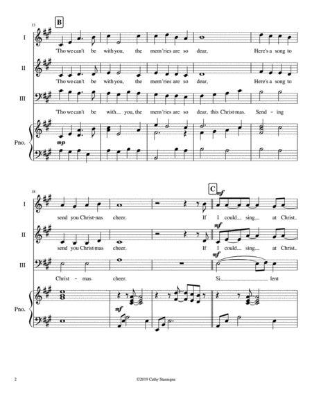 Together Once Again For Christmas For 3 Part Mixed Choir Piano And Optional C Instrument Page 2