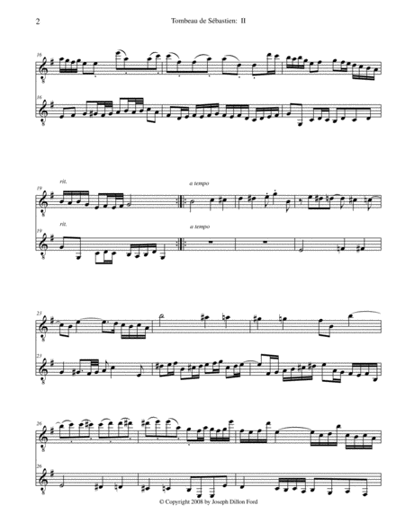 Tombeau De Sbastien Ii For Guitar Duo Page 2