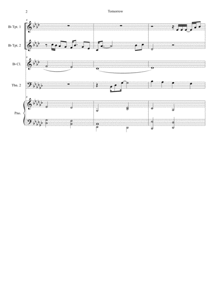 Tomorrow Duet For Bb Trumpet And Chamber Instruments Page 2