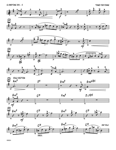 Tones For Doane Eb Baritone Saxophone Page 2