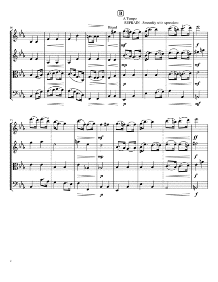 Too Ra Loo Ra Loo Ral Thats An Irish Lullaby String Quartet Page 2