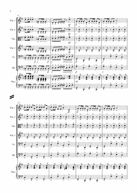 Toreadors Song Fantasia From Carmen For String Orchestra Page 2