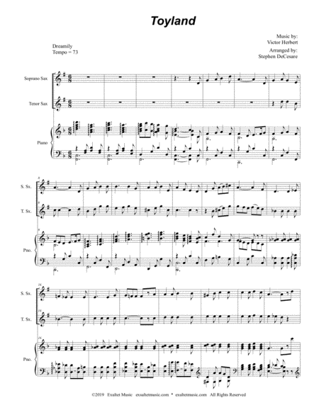 Toyland Duet For Soprano And Tenor Saxophone Page 2