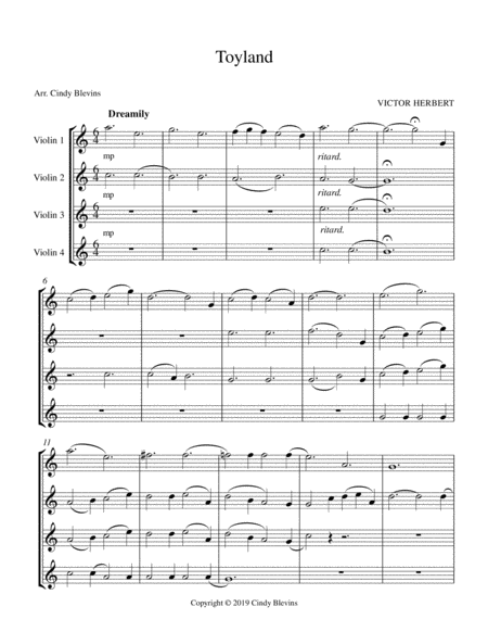 Toyland For Violin Quartet Page 2