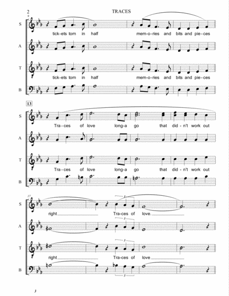 Traces Classics Iv Satb Parts Only Page 2