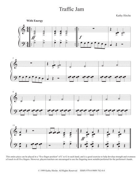 Traffic Jam Piano Keyboard Solo Page 2