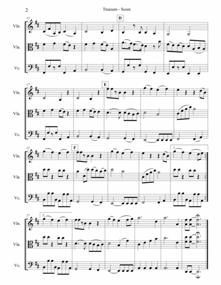 Treasure For String Trio Page 2