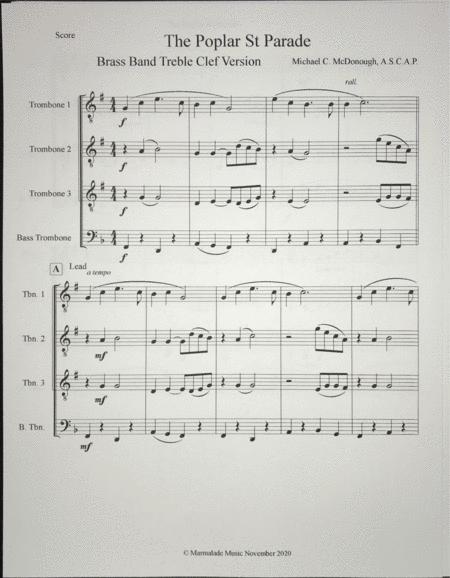 Treble Clef Version Poplar St Parade Page 2