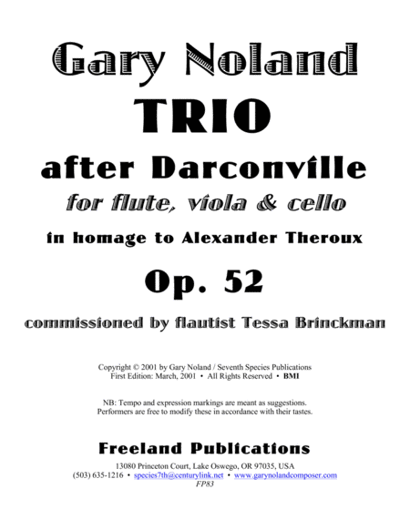 Trio After Darconville For Flute Viola Cello Op 52 Page 2