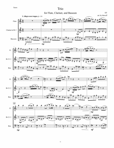 Trio For Flute Clarinet And Bassoon Page 2