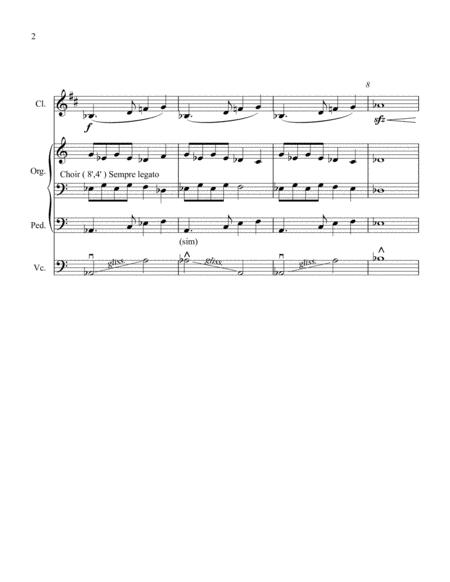 Trio For Organ Clarinet And Cello Page 2