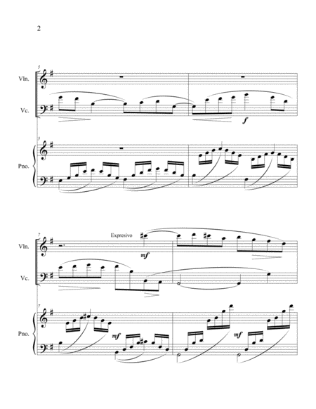 Trio For Violin Cello And Piano Page 2