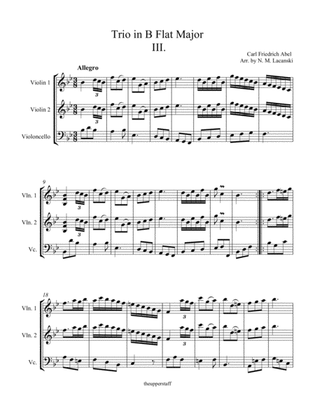 Trio In B Flat Major Movement 3 Page 2