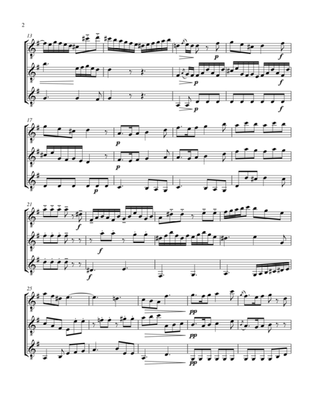 Trio In C H Iv No 1 Ii Andante Guitar Trio Score And Parts Page 2