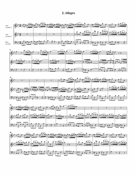 Trio Sonata Hwv 384 Arrangement For 3 Recorders Page 2