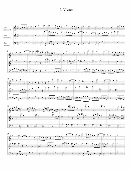 Trio Sonata Op 1 No 2 Arrangement For 3 Recorders Page 2