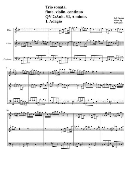 Trio Sonata Qv 2 Anh 34 For Flute Violin And Continuo In A Minor Page 2