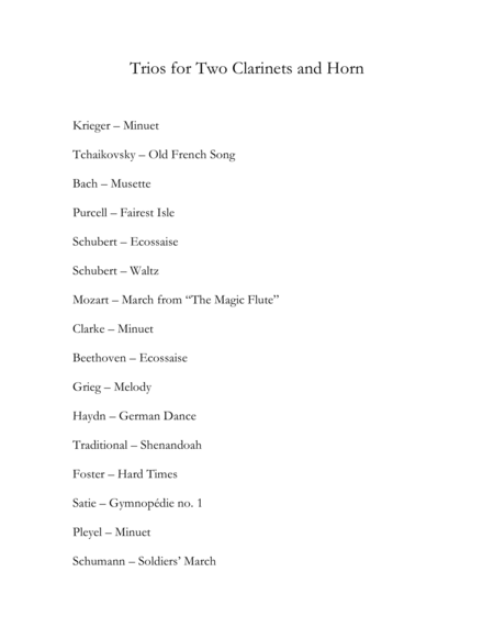 Trios For Two Clarinets And Horn Page 2