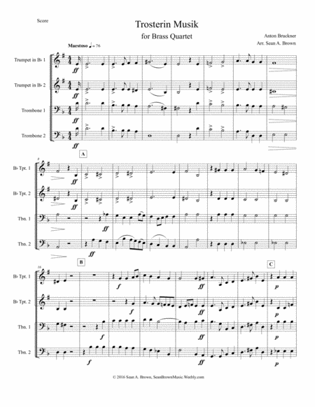 Trsterin Musik For Brass Quartet Page 2