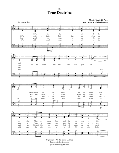 True Doctrine An Original Hymn For Satb Voices Page 2