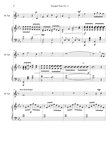 Trumpet Tune No 2 C Brock Page 2