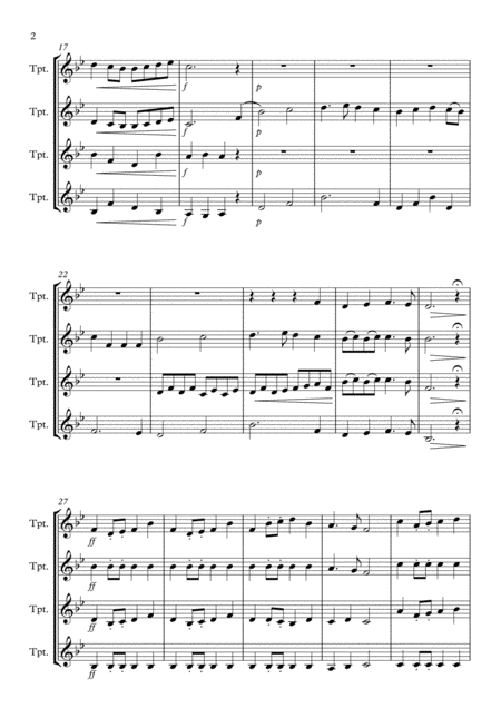 Trumpet Voluntary For 4 Trumpets In B Flat Page 2