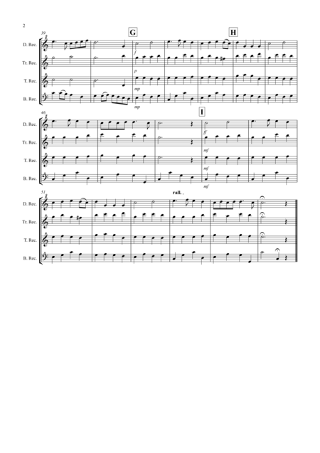 Trumpet Voluntary For Recorder Quartet Page 2