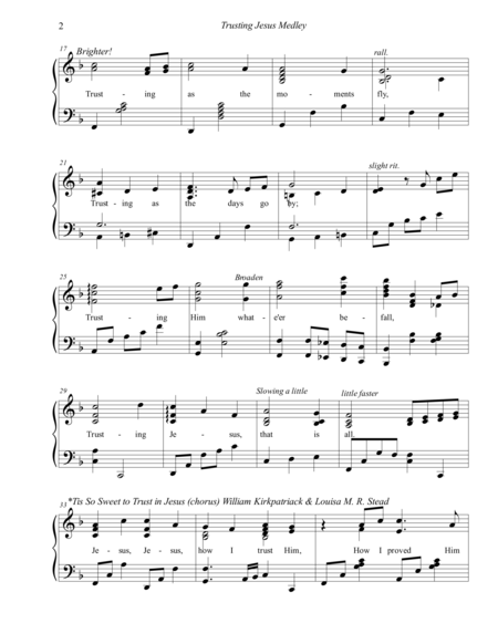 Trusting Jesus Medley Page 2